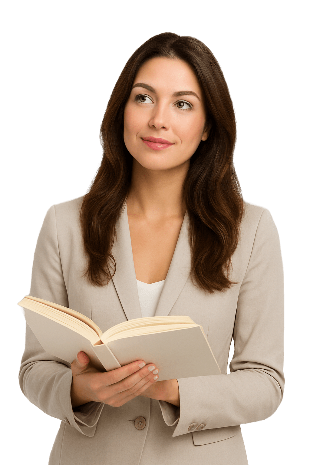 Student with learning materials